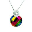 925 Sterling Silver Pendant with Chain with Vitrail Medium Crystals of Swarovski (NC662118VM)