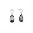 925 Sterling Silver Earrings with Silver Night crystals of Swarovski (KCK610616SN)