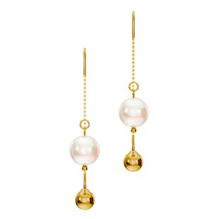 925 Sterling Silver Earrings with Pearls of Swarovski (KWKG581012CR), Pearl, Swarovski