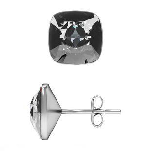 Серебряные серьги-гвоздики. Александрит Серебряная Ночь Swarovski. Артикул 61166-SN, Александрит, Swarovski