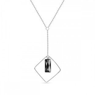 Кулон с цепочкой с серебра 925 пробы с Александритом Swarovski (NSQ646513SN), Фианит, Swarovski