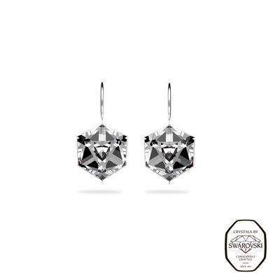 Сережки зі срібла 925 проби з Кристалами Swarovski (KW48418C), Фіаніт, Swarovski