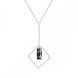 Кулон з ланцюжком з срібла 925 проби з Олександритом Swarovski (NSQ646513SN)