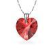 925 Sterling Silver Pendant with Chain with Siam crystal of Swarovski (WO620218SI)