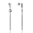 925 Sterling Silver Earrings with Crystals of Swarovski (KC1122SS29C), Crystal, Swarovski