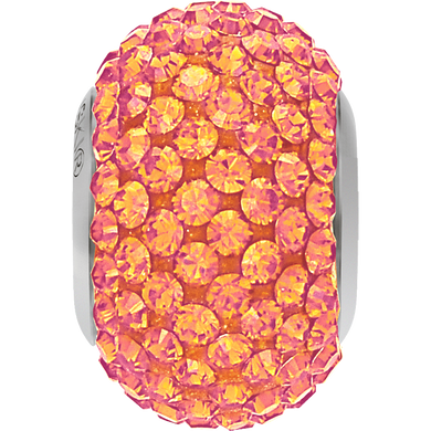 Шарм на стальной основе с кристаллами Swarovski Астральный Розовый (80101-AP)
