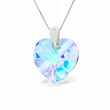 925 Sterling Silver Pendant with Chain with Aurora Borealis crystal of Swarovski (WO620218AB)