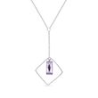 925 Sterling Silver Pendant with Chain with Vitrail Light Crystal of Swarovski (NSQ646513VL)