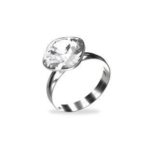 925 Sterling Silver Ring with Crystal Crystal of Swarovski (62610-C), Crystal, Swarovski, Adjustable