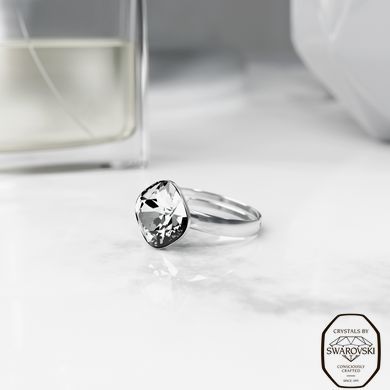 Каблучка з срібла 925 проби з Фіанітом Swarovski (62610-C), Фіаніт, Swarovski, Безрозмірна
