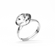 Каблучка з срібла 925 проби з Фіанітом Swarovski (62610-C), Фіаніт, Swarovski, Безрозмірна