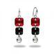 Серьги с серебра 925 пробы с кристаллами Swarovski (KL32013LSIJC)