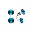 925 Sterling Silver Earrings with Indigo Crystals of Swarovski (KF447010IN)