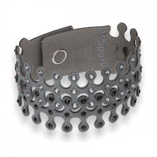 Браслет с алькантары с Александритами Swarovski (BWIN1HSNJ), Александрит, Оникс, Swarovski
