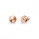 Серьги гвоздики с серебра 925 пробы с Персиковыми Цитринами Swarovski (K1122SS39LP)