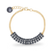 925 Silver Bracelet with Silver Night Crystals of Swarovski (BG3MESH925SN)