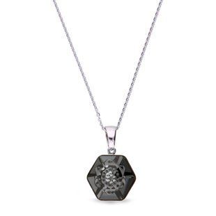Кулон з ланцюжком з срібла 925 проби з Олександритом Swarovski (N4681SN), Олександрит, Swarovski