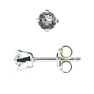 Серьги гвоздики. Crystal. Артикул 61561-C, Фианит, Swarovski