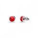 Серьги гвоздики с серебра 925 пробы с Рубинами Swarovski (KR1122SS29LSI)