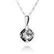 Кулон с цепочкой с серебра 925 пробы с Фианитом Swarovski (61265-C)