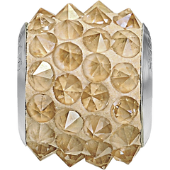 Шарм для браслета Pandora. Золотистий Цитрин Swarovski. Артикул 80901-GS, Цитрін, Swarovski