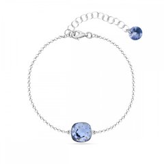 925 Silver Bracelet with Denim Blue Crystal of Swarovski (B447010DB), Sapphire, Swarovski