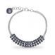 Браслет з срібла 925 проби з Олександритами Swarovski (B3MESH925SN)