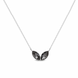 Кулон з ланцюжком з срібла 925 проби зі Олександритами Swarovski (NP422810SN)