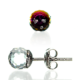 Серьги гвоздики. Vitrail Medium. Артикул 21062-VM, Аметист, Swarovski