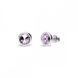 Сережки гвоздики зі срібла 925 проби з Аметистами Swarovski (KR1122SS29V)